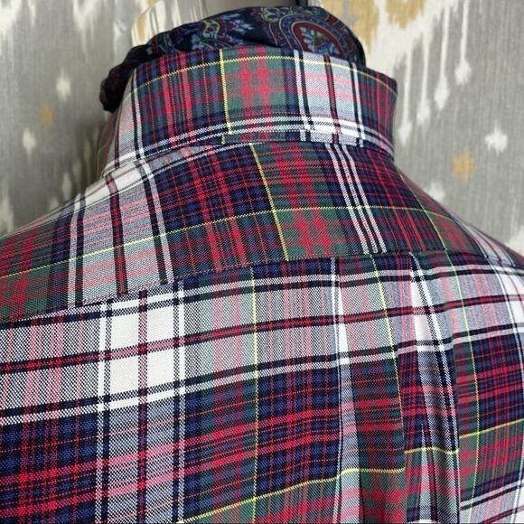 Ralph Lauren Red Tartan Plaid Button Down Shirt - Picture 7 of 16